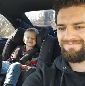 Baby Corbin Hutchens and his Father Daniel Keith Hutchens